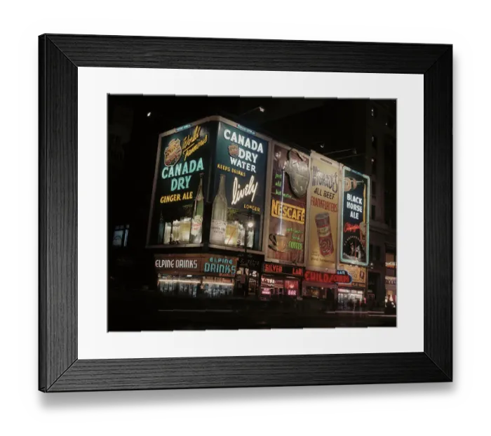 Framed Print : Beverage Advertisement Signs Framed Print : Beverage Advertisement Signs