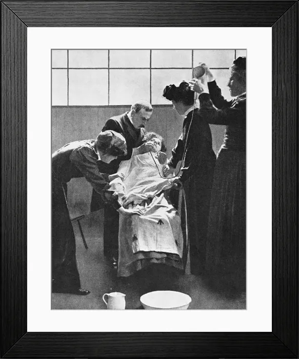 Framed Print : Suffragist Being Force Fed Through Nose