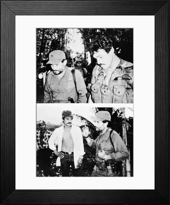 Framed Print : Boxer Alexis Arguello Meets with Nicaraguan Rebel Leader Framed Print : Boxer Alexis Arguello Meets with Nicaraguan Rebel Leader