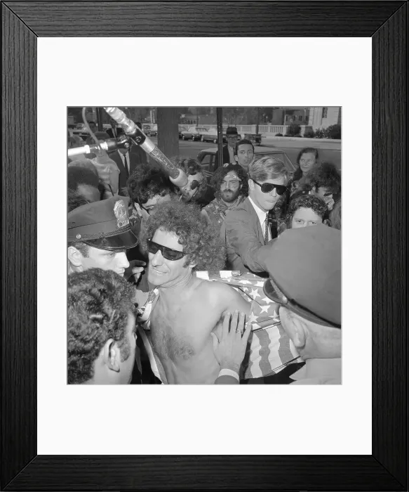 Framed Print : Abbie Hoffman Being Arrested in D.C Framed Print : Abbie Hoffman Being Arrested in D.C