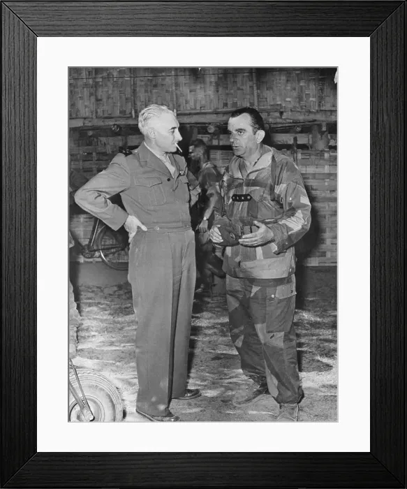 Framed Print : Generals Navarre and Gilles Framed Print : Generals Navarre and Gilles
