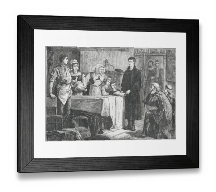 Framed Print : John Calvin Spreading His Ideologies Framed Print : John Calvin Spreading His Ideologies
