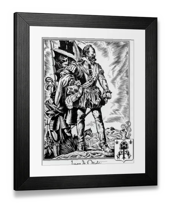 Framed Print : Portrait of Juan de Onate