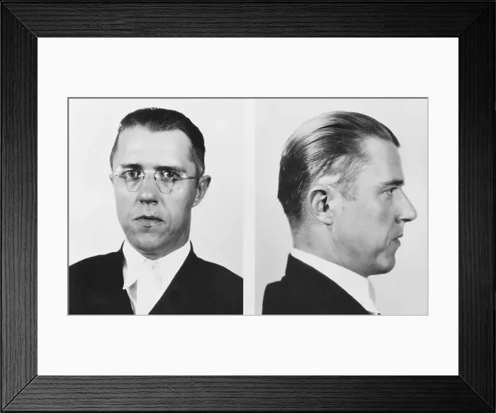 Framed Print : Portraits of Gangster Alvin Karpis Framed Print : Portraits of Gangster Alvin Karpis