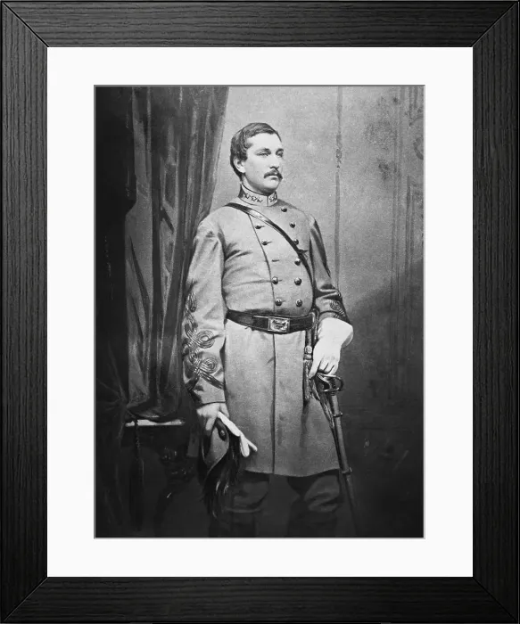 Framed Print : Portrait Of Csa Lt.Col. Harry Gilmore Framed Print : Portrait Of Csa Lt.Col. Harry Gilmore