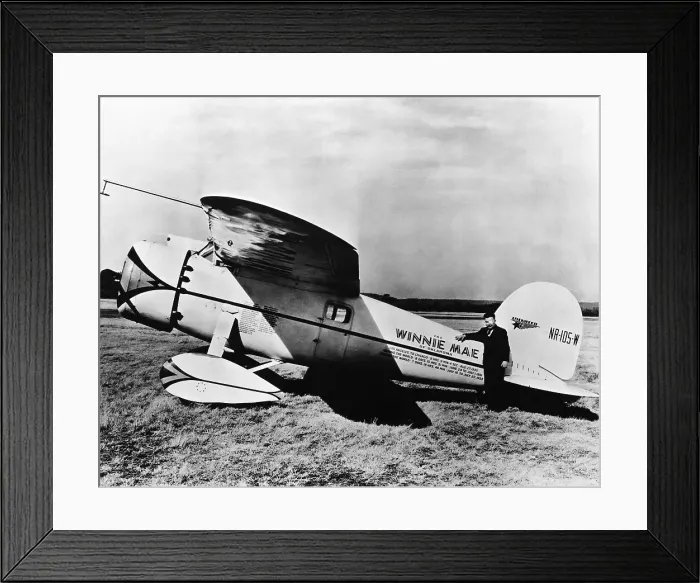 Framed Print : First Around The World Pilot Wiley Post Framed Print : First Around The World Pilot Wiley Post