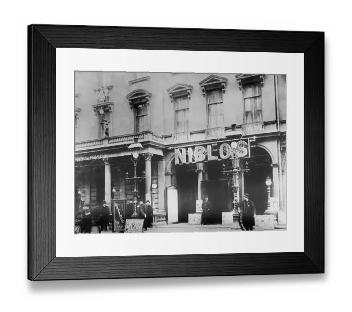 Framed Print : Entrance to Niblo's Garden in Manhattan Framed Print : Entrance to Niblo's Garden in Manhattan