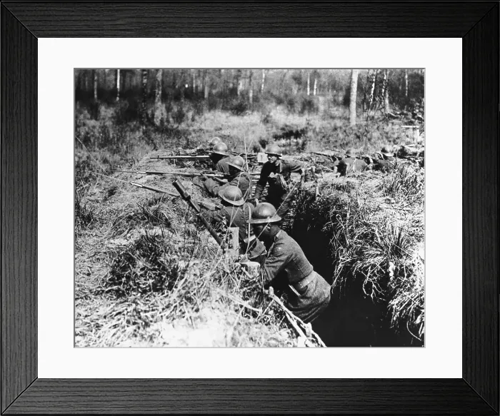 Framed Print : World War I Trench Warfare Framed Print : World War I Trench Warfare