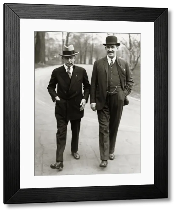 Framed Print : Charles Dawes And Sir Robert Kindersley Framed Print : Charles Dawes And Sir Robert Kindersley