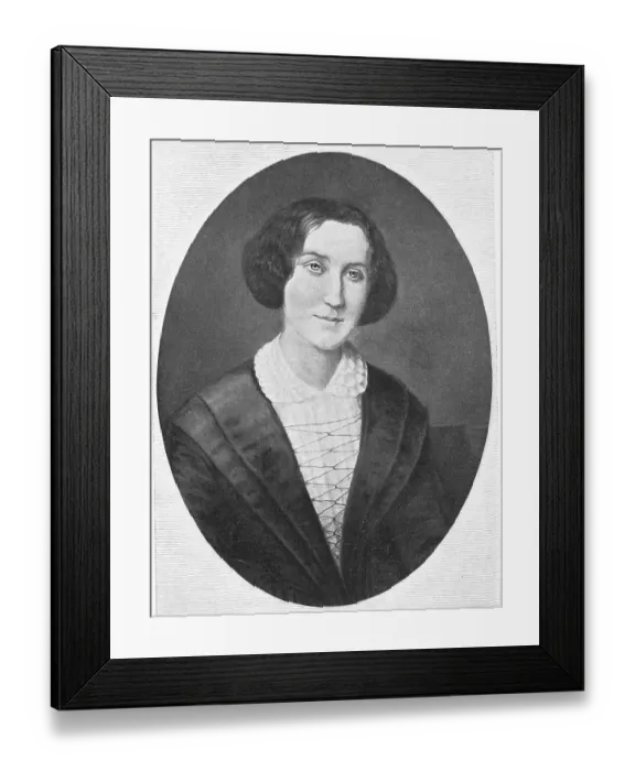 Framed Print : Portrait of George Eliot Framed Print : Portrait of George Eliot