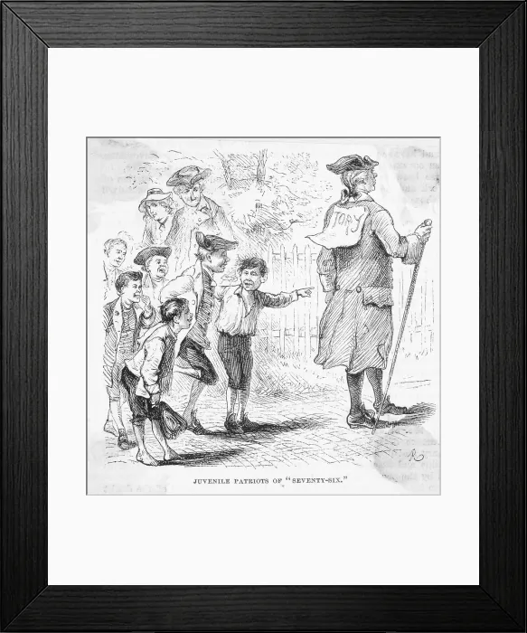 Framed Print : Juvenile Patriots of Seventy-Six Engraving Framed Print : Juvenile Patriots of Seventy-Six Engraving