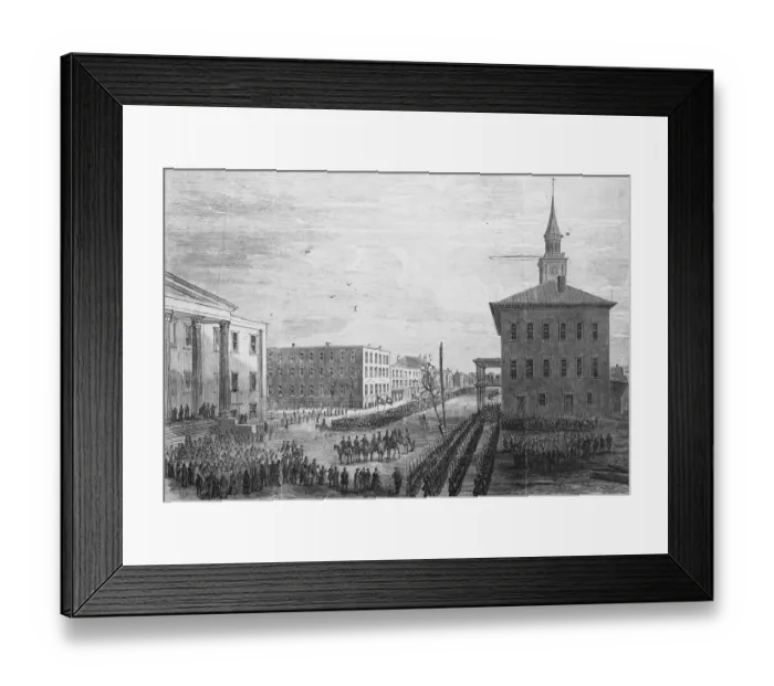 Framed Print : General Sherman's Army in Savannah, Georgia Framed Print : General Sherman's Army in Savannah, Georgia