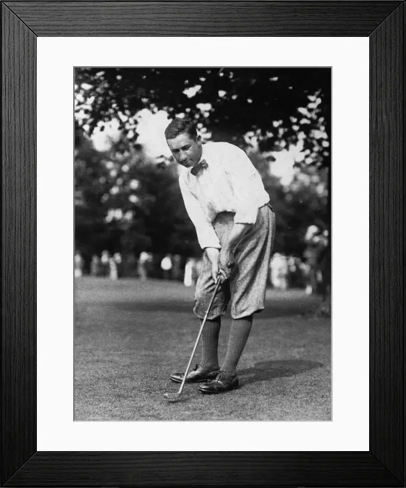Framed Print : Walter Charles Hagen After Taking Putt Framed Print : Walter Charles Hagen After Taking Putt