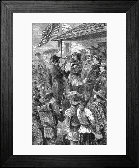 Framed Print : Citizens and Military Men During Mexican Conquest Framed Print : Citizens and Military Men During Mexican Conquest