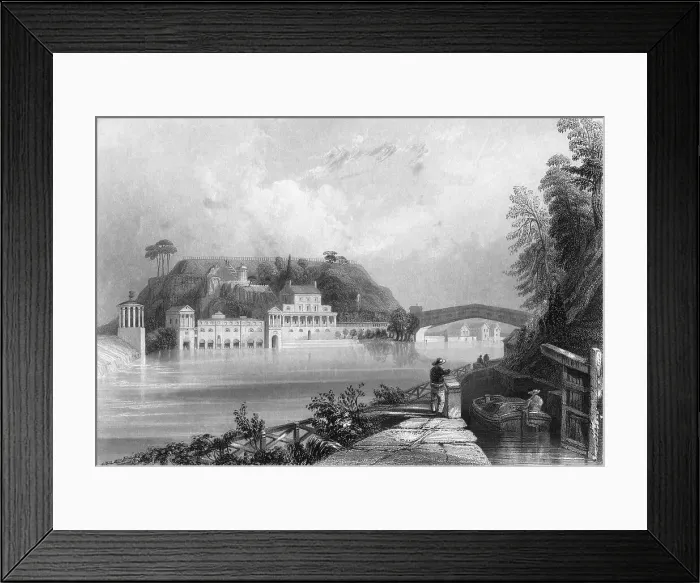 Framed Print : Schuylkill Water Works by William Henry Bartlett Framed Print : Schuylkill Water Works by William Henry Bartlett
