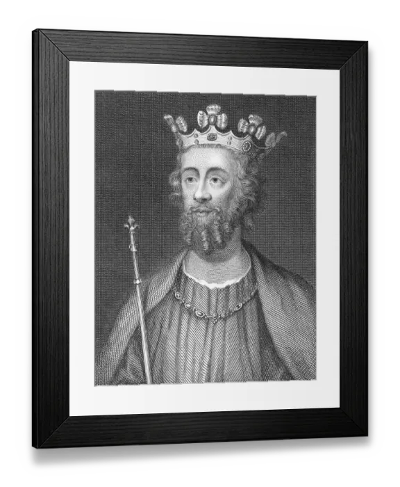 Framed Print : Portrait of King Edward II of England Framed Print : Portrait of King Edward II of England