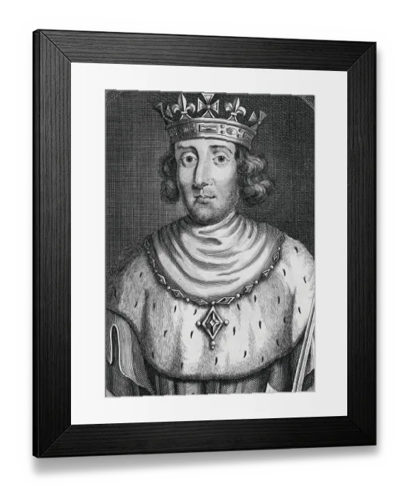 Framed Print : Portrait of King Edward I of England Framed Print : Portrait of King Edward I of England