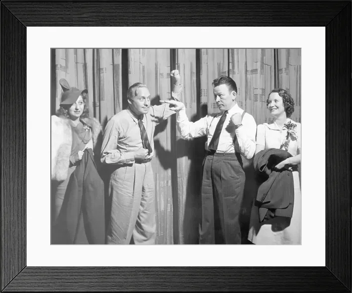 Framed Print : Fred Allen & Jack Benny Joke Around