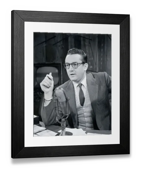 Framed Print : Steve Allen Hosting Tonight! Framed Print : Steve Allen Hosting Tonight!