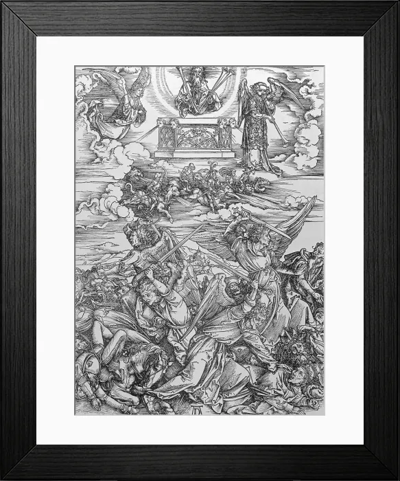 Framed Print : Apocalyptic Scene by Albrecht Durer Framed Print : Apocalyptic Scene by Albrecht Durer