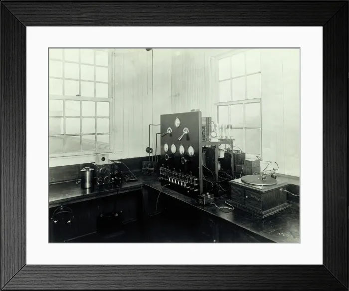 Framed Print : Radio Transmitter From Early 1900's Framed Print : Radio Transmitter From Early 1900's