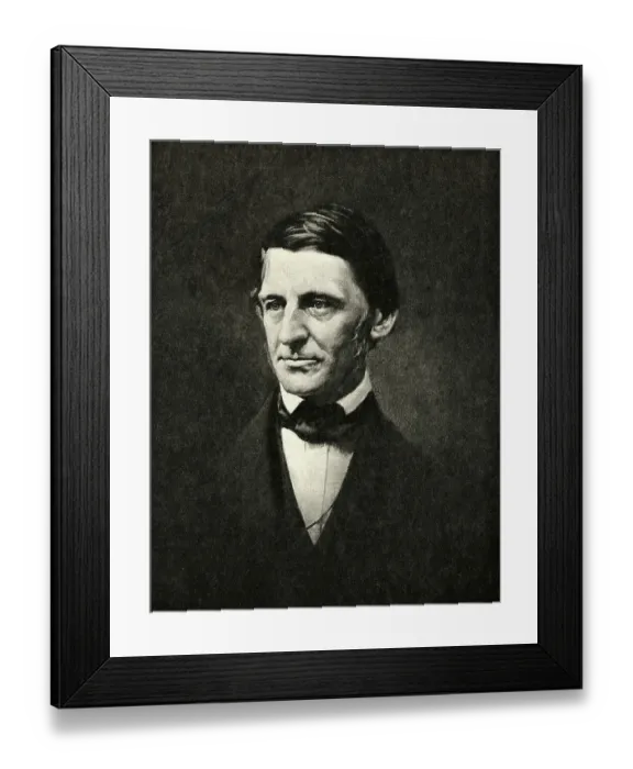 Framed Print : American Essayist and Poet Ralph Waldo Emerson Framed Print : American Essayist and Poet Ralph Waldo Emerson