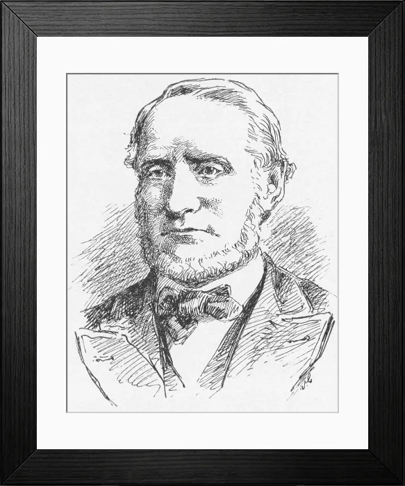 Framed Print : Portrait of Murder Victim Andrew J. Borden Framed Print : Portrait of Murder Victim Andrew J. Borden