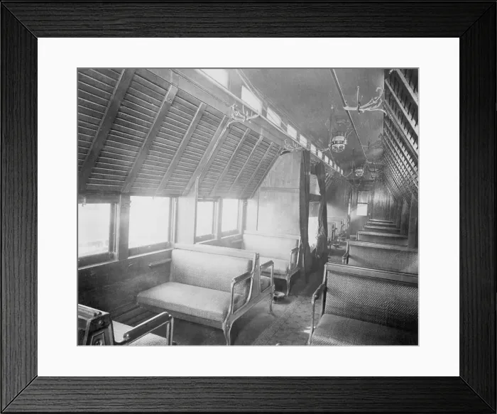 Framed Print : Interior of Pullman Railroad Car Framed Print : Interior of Pullman Railroad Car