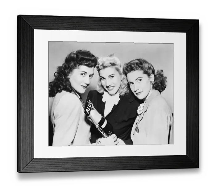 Framed Print : The Andrew Sisters Framed Print : The Andrew Sisters