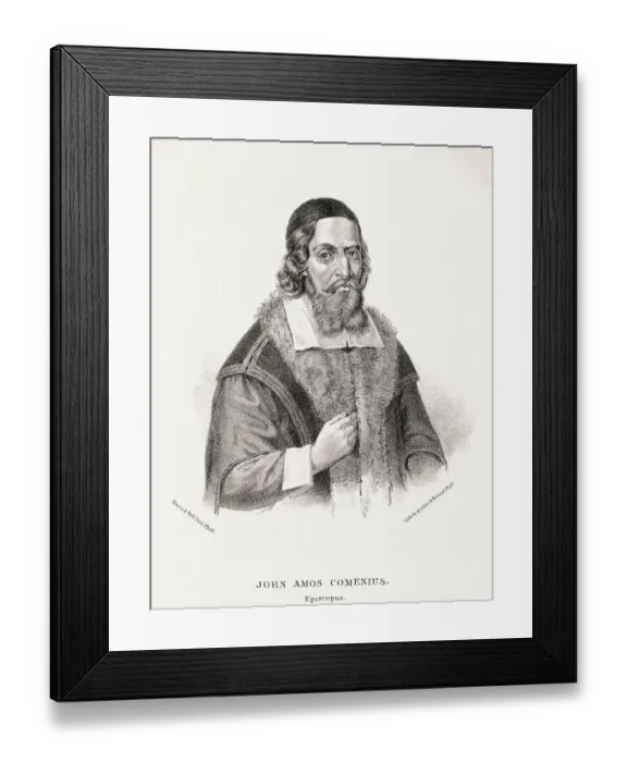 Framed Print : Portrait of Johann Amos Comenius Framed Print : Portrait of Johann Amos Comenius