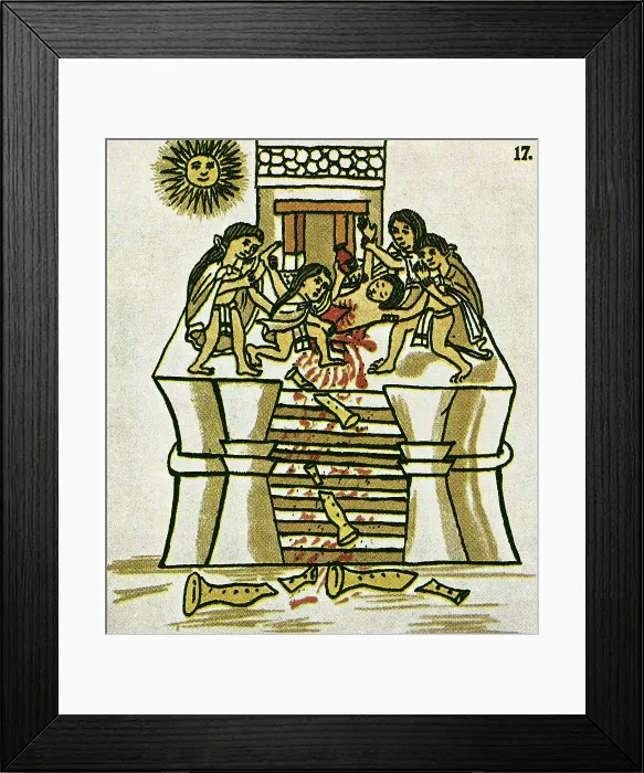 Framed Print : Tezcatlipoca Festival Taking Place Framed Print : Tezcatlipoca Festival Taking Place