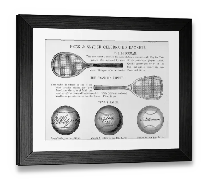 Framed Print : Tennis rackets and balls Framed Print : Tennis rackets and balls