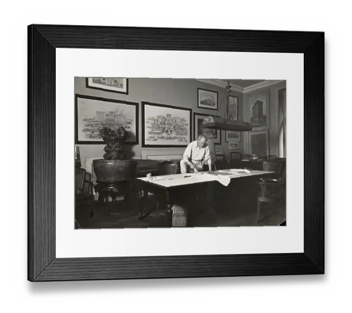 Framed Print : Portrait of American Architect Whitney Warren Framed Print : Portrait of American Architect Whitney Warren