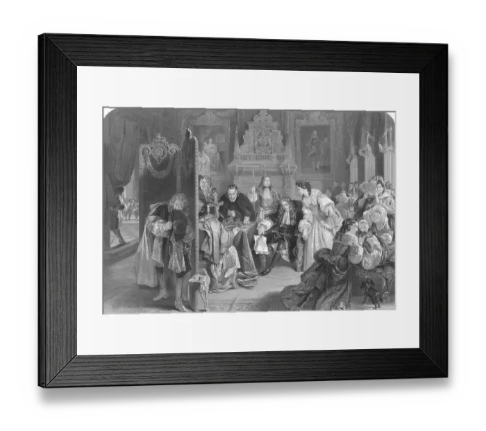 Framed Print : James II Collapsed in Chair