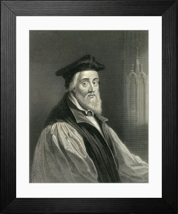 Framed Print : Portrait of Thomas Cranmer (1489-1556), English Prelate and Reformer Framed Print : Portrait of Thomas Cranmer (1489-1556), English Prelate and Reformer
