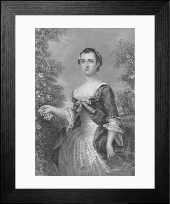 Framed Print : Portrait of Martha Washington Framed Print : Portrait of Martha Washington
