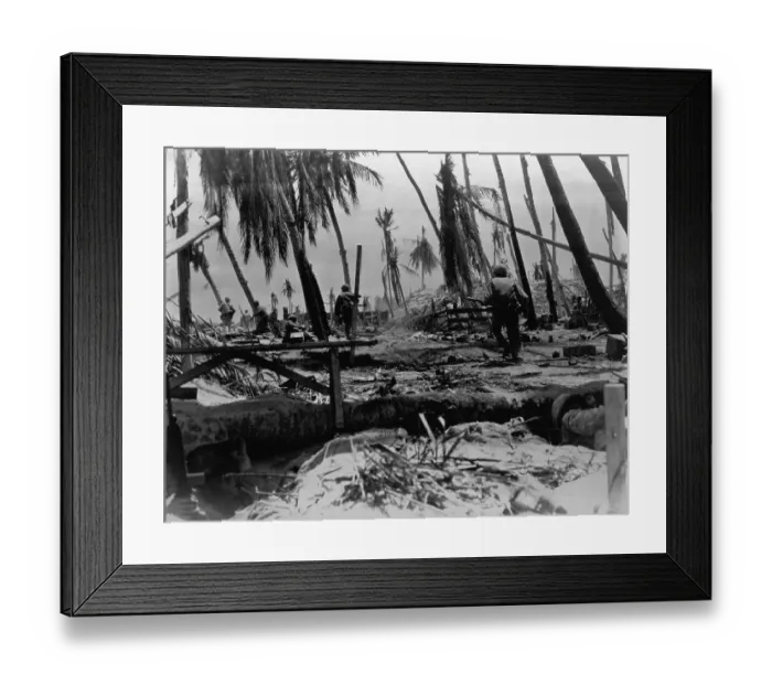 Framed Print : Tarawa Airport Under Seige In Wwii Framed Print : Tarawa Airport Under Seige In Wwii