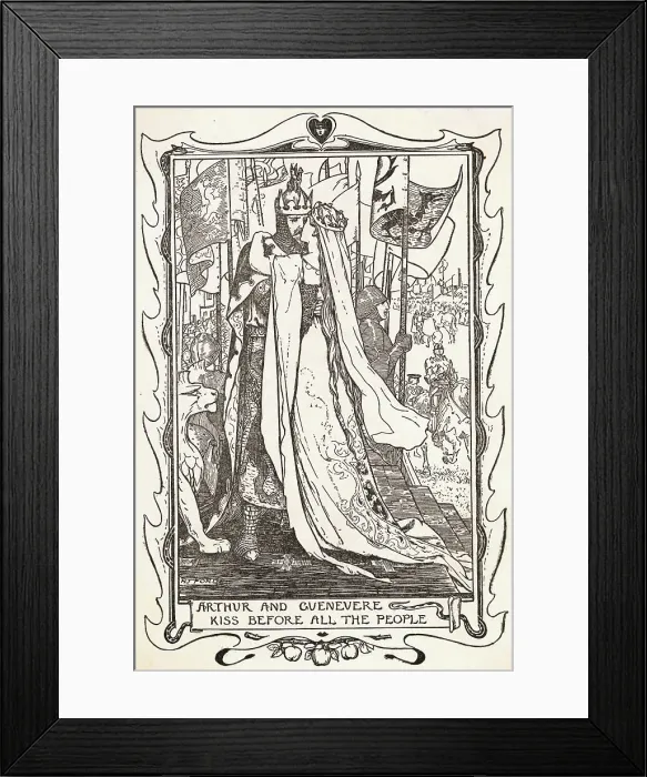 Framed Print : King Arthur and Guenevere Framed Print : King Arthur and Guenevere