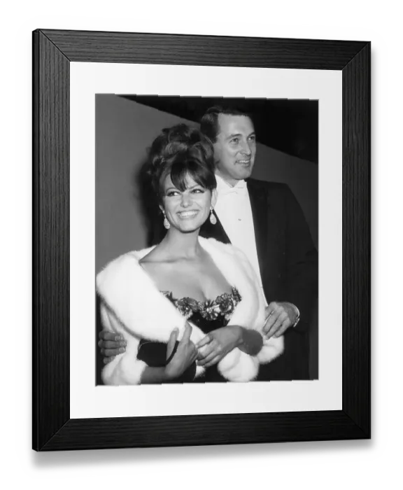 Framed Print : Rock Hudson And Claudia Cardinalle Framed Print : Rock Hudson And Claudia Cardinalle