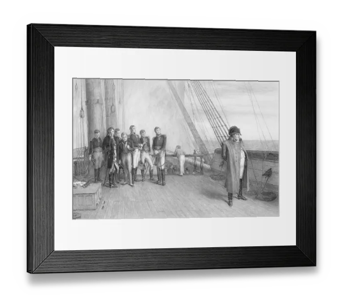 Framed Print : Napoleon on Board the Bellerophon Framed Print : Napoleon on Board the Bellerophon