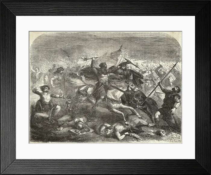 Framed Print : Defeat of the Saxons by Arthur Framed Print : Defeat of the Saxons by Arthur