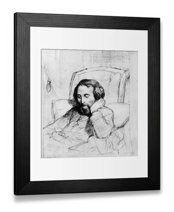 Framed Print : Portrait of Heinrich Heine Framed Print : Portrait of Heinrich Heine