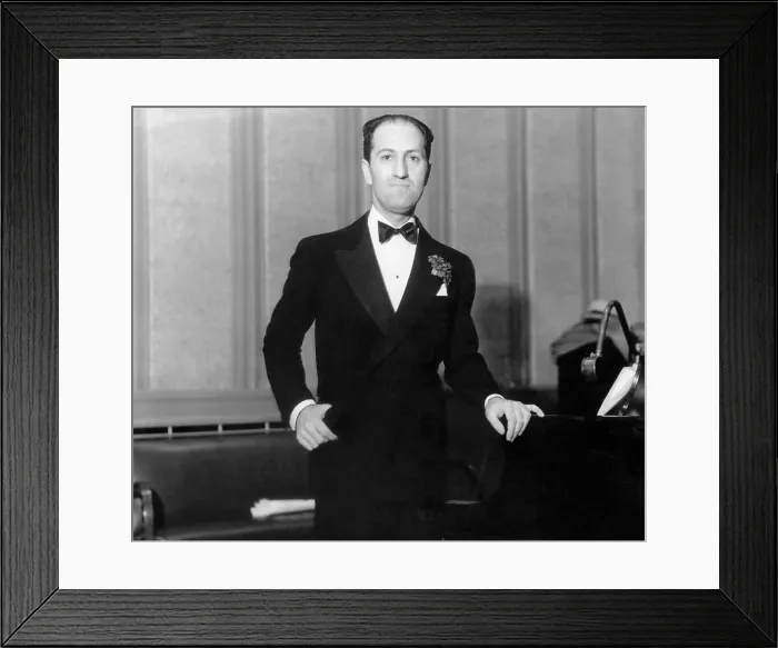 Framed Print : George Gershwin Wearing Tuxedo Framed Print : George Gershwin Wearing Tuxedo
