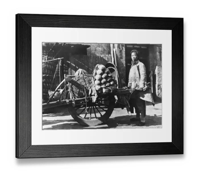Framed Print : Chinese Wheelbarrow Framed Print : Chinese Wheelbarrow