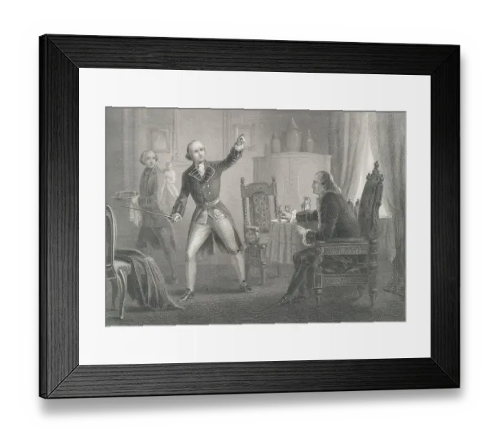 Framed Print : Interrogation by General James Wolfe