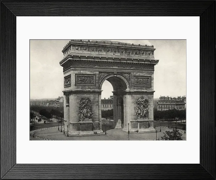 Framed Print : View of L'Arc De Triomphe in Paris Framed Print : View of L'Arc De Triomphe in Paris