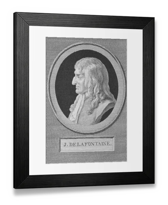 Framed Print : J. De Lafontaine Engraving Framed Print : J. De Lafontaine Engraving