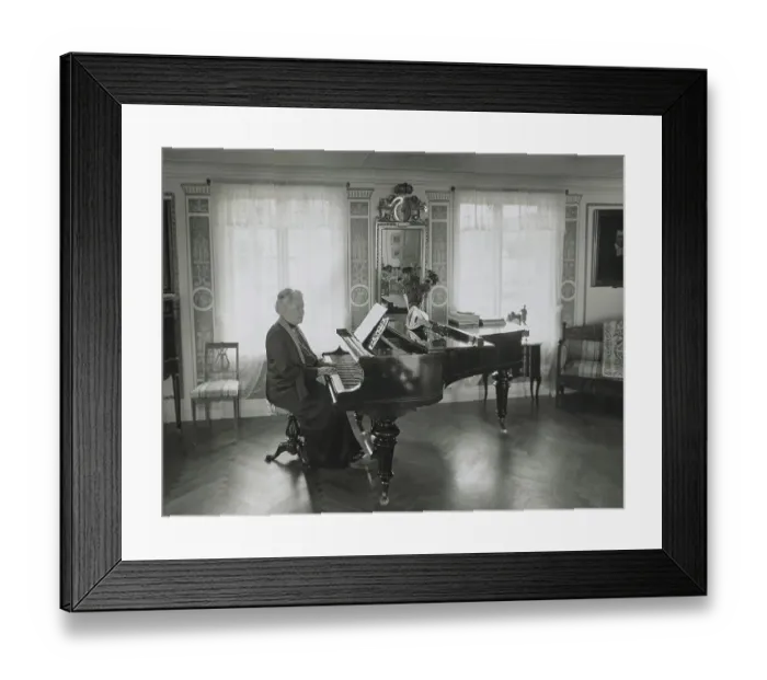 Framed Print : Selma Lagerlof Playing the Piano Framed Print : Selma Lagerlof Playing the Piano