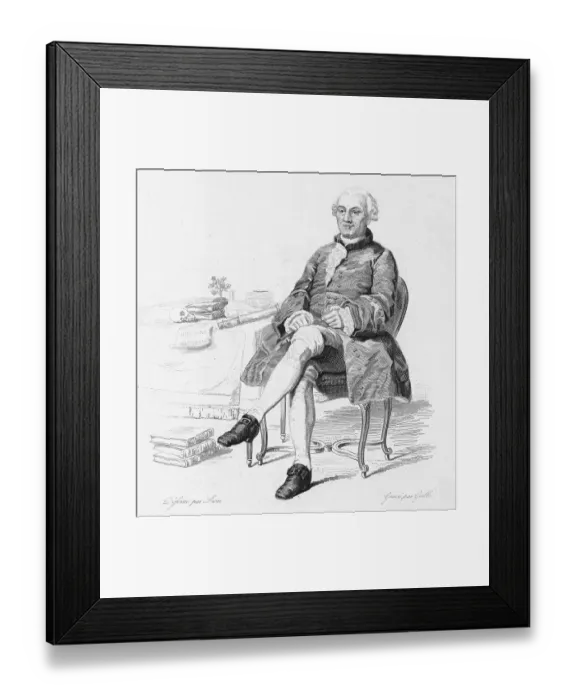 Framed Print : Portrait of Georges-Louis Leclerc Comte de Buffon Framed Print : Portrait of Georges-Louis Leclerc Comte de Buffon