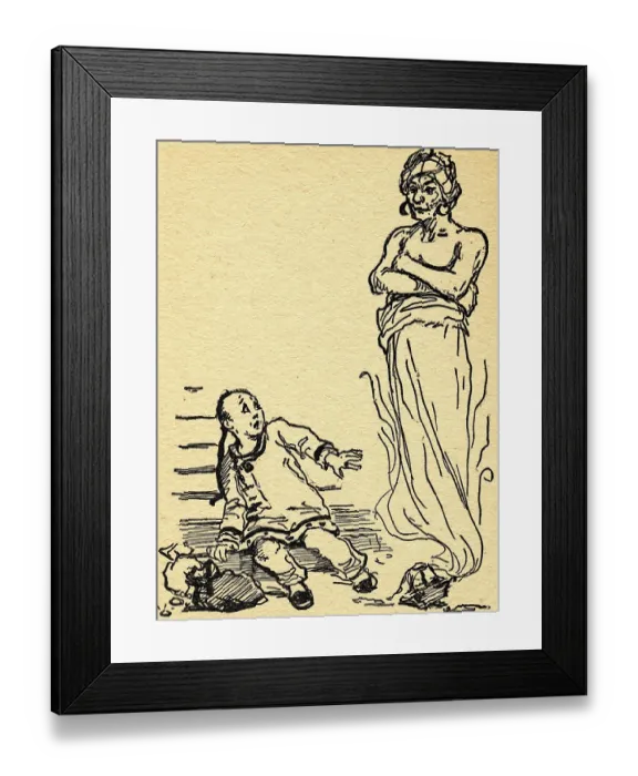 Framed Print : Aladdin Watching Genie Emerging from Lamp Framed Print : Aladdin Watching Genie Emerging from Lamp